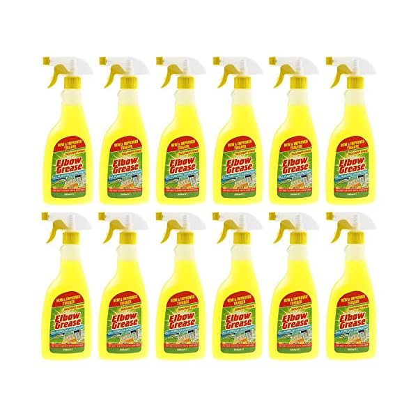 Ellenbogen Fett 12 x 500ml alle Zweck Küche Wäschekorb Haushalt Entfetter Reiniger Spray