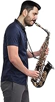 Vista 2 de Glarry Student Alto Eb E-flat SAX Saxofón Lacado Dorado SAX Kit para Principiantes con Estuche, Cañas, Boquilla, Paño de Limpieza Suave y Varilla
