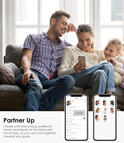 Body Fat Scale, Weguard Bluetooth Digital Bathroom Scale With Heart Rate Tracking High-Precision Bmi Smart Scale, Fitness Body Composition Analyzes With Smartphone App, 15 Measurements, 396Lbs - Black #TOP5