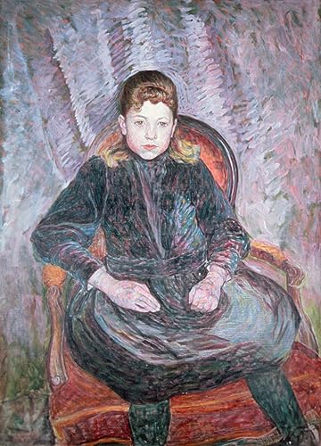 Tableau Boccioni Portrait jeune fille pour mur vide 60x90cm