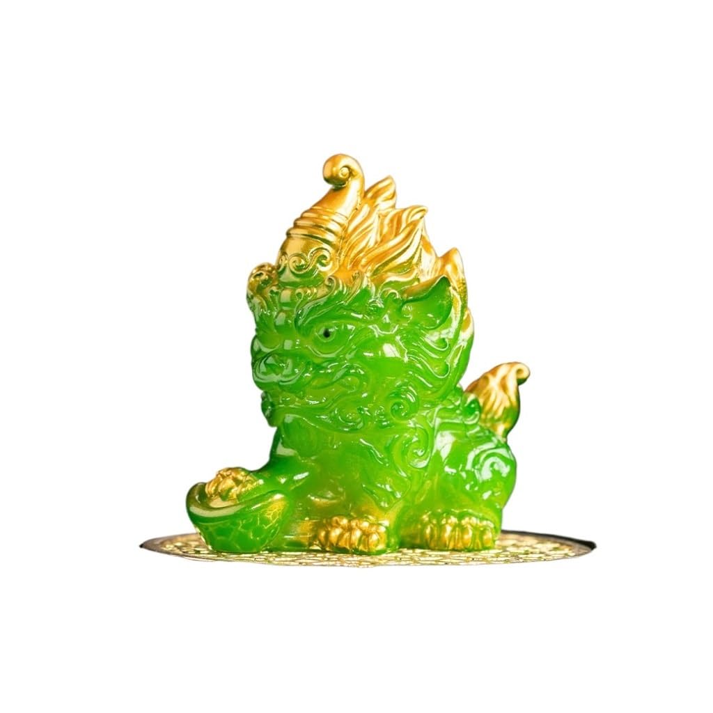 ENGENDER Kung Fu Tea Pet Color-changing Resin Tea Pet Chinese Kung Fu Set Home Living Room Desktop Ornaments(B)