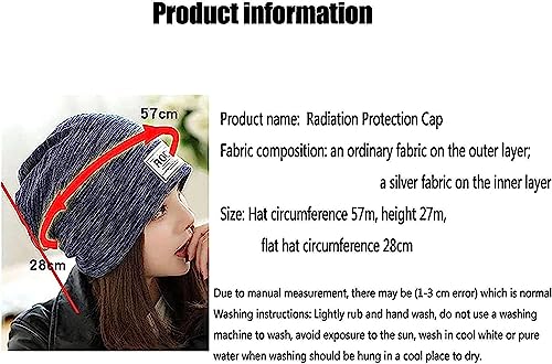 Gorra de protección contra radiación 5G y bloqueo electromagnético de torres 5