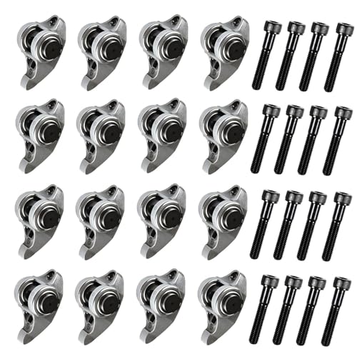 REVO Rocker Arms w/Bolts Kit For LS1/LS2/LS6/ LR4 Vortec 5300 LM7 L59 LM4 L33 for Cadillac Escalade for Chevy for GMC for Isuzu Ascender for Pontiac Firebird replace#10214664