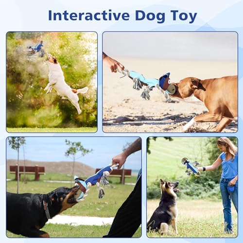 Puhohun 1219 Dog Squeaky Toys For Large Dogs Tug Of War Dog Rope Toy thumb #6
