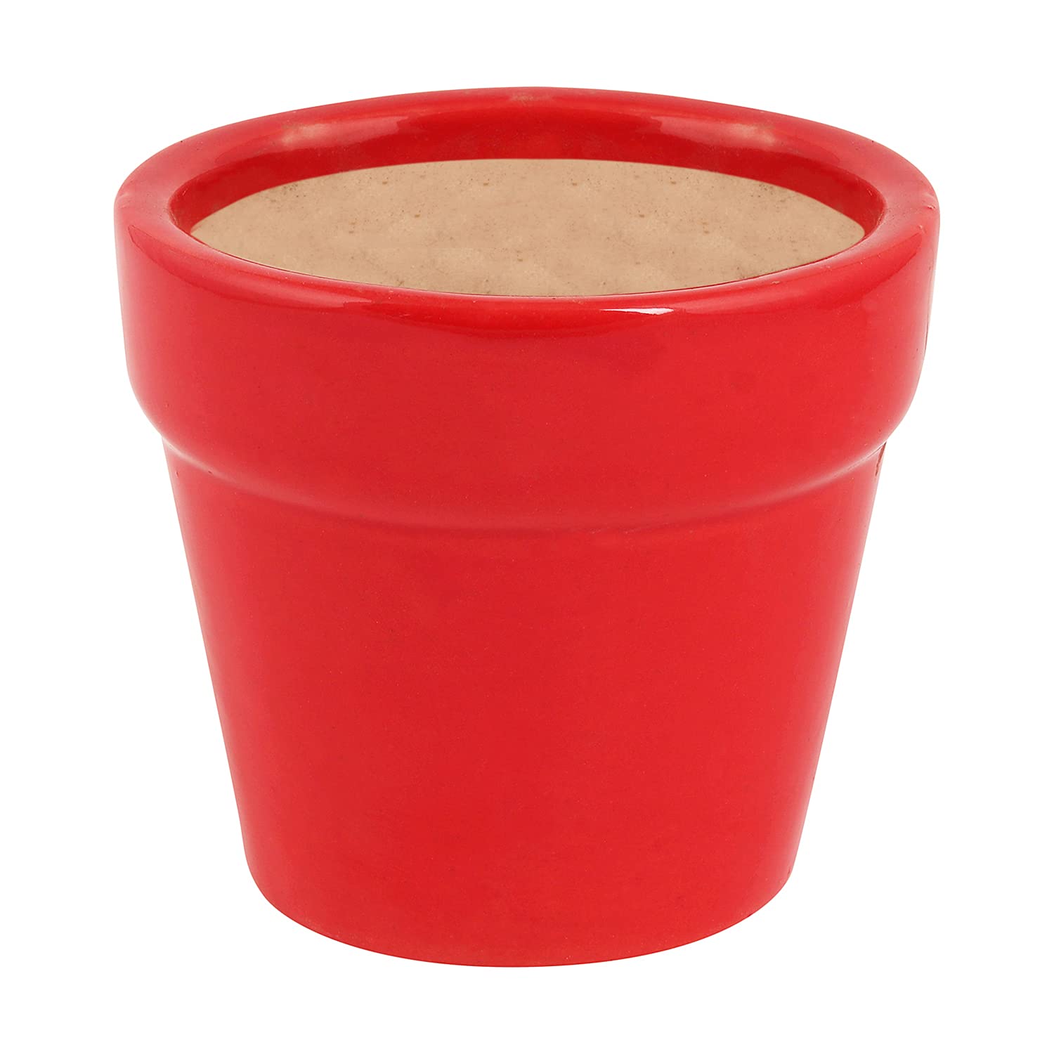 Ceramic Elegant Planter, Red, 1 pc