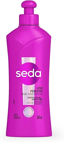 Creme Para Pentear Seda 300Ml Liso Perfeito Unit, SEDA, Branco