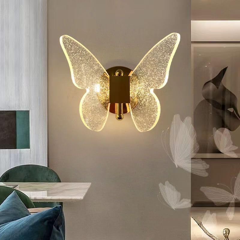 Butterfly Nordic Wall lamp Aisle Light Luxury Modern Simple European Hotel Wall Bed Bedroom American Personality