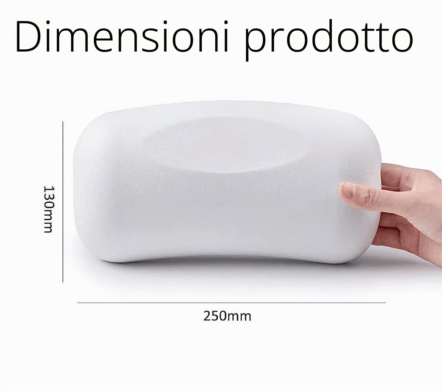 Cuscino da Bagno, Cuscino di Vasca da Bagno in PU con Ventose, Impermeabile Cuscino per Collo Testa Vasca da Bagno, Facile da Pulire, Cuscino Poggiatesta Ergonomico per Tutti i Tipi di Vasca - Bianco
