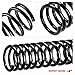 A-Premium 2Pcs Rear Suspension Coil Spring Set Compatible with Ford Focus 2000 2001 2002 2003 2004 2.0L 2.3L, Wagon, Driver and Passenger Side, Variable Rate Spring