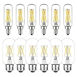 LiteHistory Bundle of T6 E12 led Candelabra Bulb and T14 T45 led Bulb 6w=60w Dimmable Neutral White 4000K E26 Light Bulb AC120V 600lm for Pendant,Sputnik,Vanity,Chandeliers
