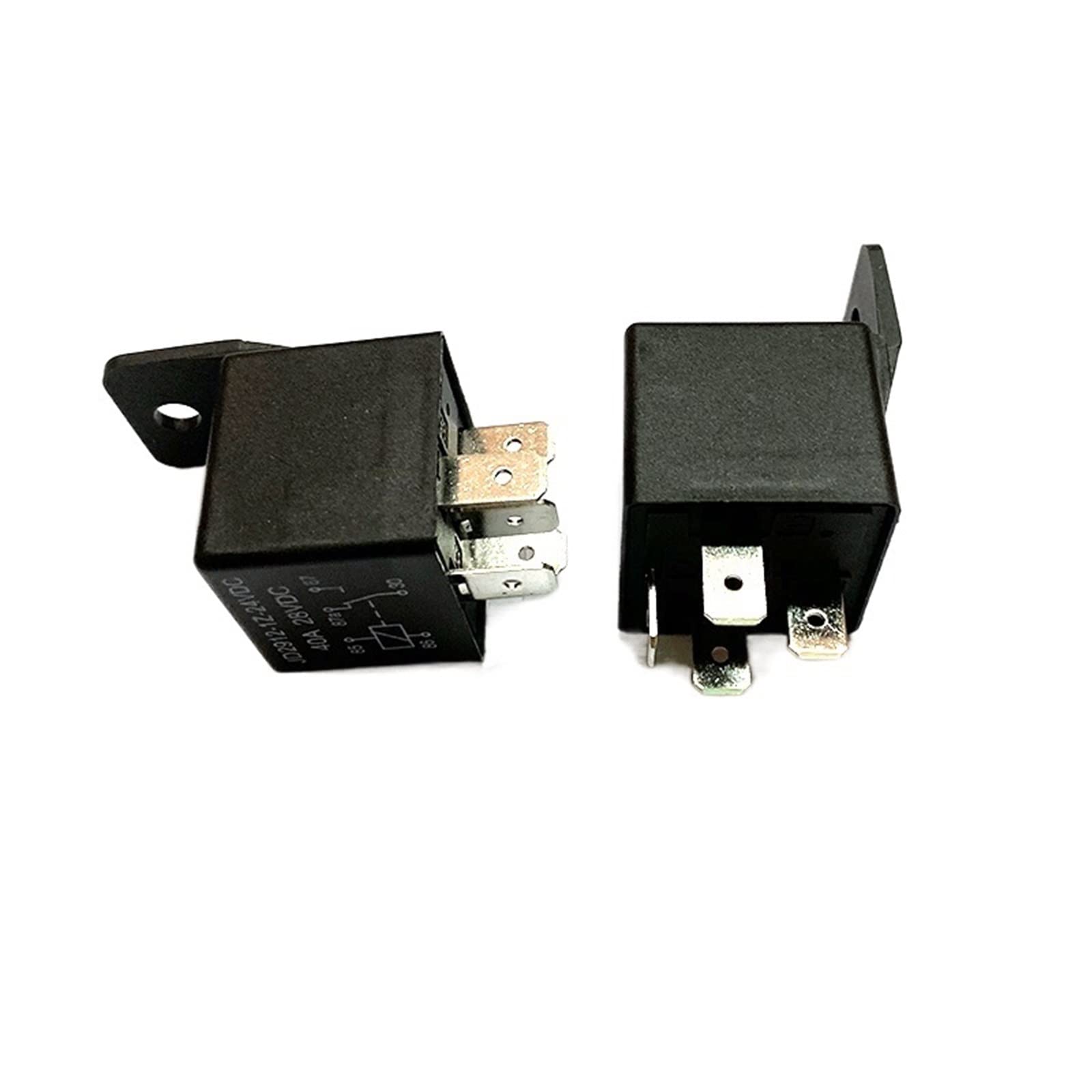 Relé de Coche Impermeable 4 Pines, 5, 40A, 12V, relés automotrices Normalmente Abiertos, CC, 24V y 28V for Aire Acondicionado con luz Frontal(5pin 24-28V 40A)