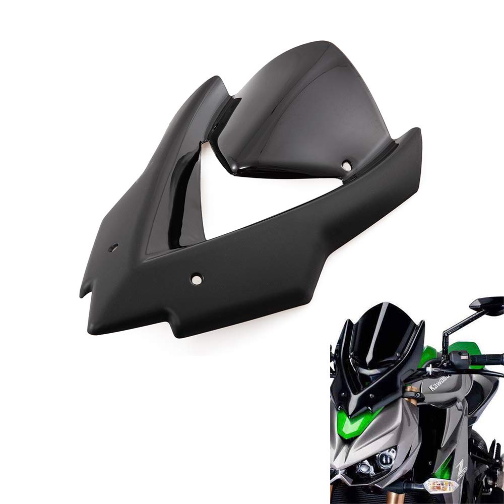 Evomosa Motorcycle Windshield Windscreen Double Bubble Wind Deflectors Fits for Z1000 2014-2019