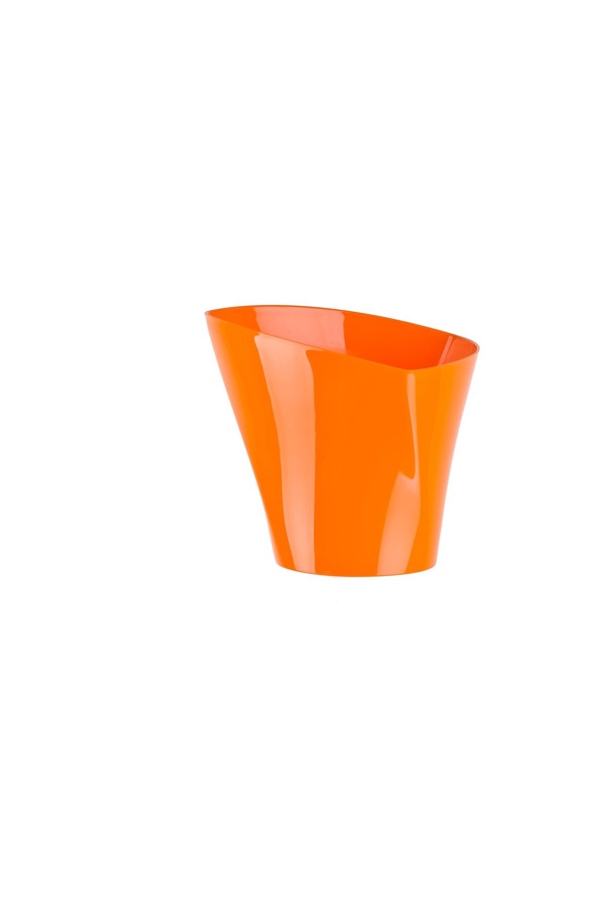 Don-Plast DTW 13 Twister Flowerpot, Orange, 130 x 120 mm