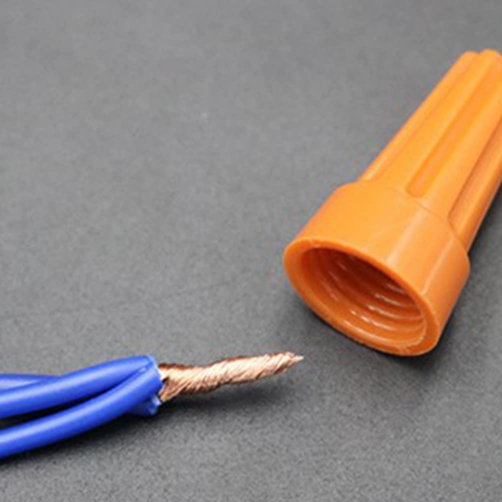 VILLCASE 500pcs Cable Gland Wire Connectors Nuts Electrical Cord Caps Wire Connection Wire Splice Jst Connector Wire Connector for Quick Connection Spring Plastic To Rotate Ground Wire