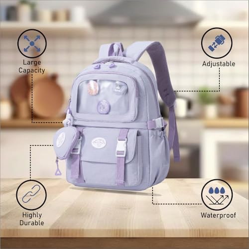 Image of Tinttot 30 Litre, Japanese Korean Style Capybara Niche College Students Light weight School bag Women's Travel Backpack