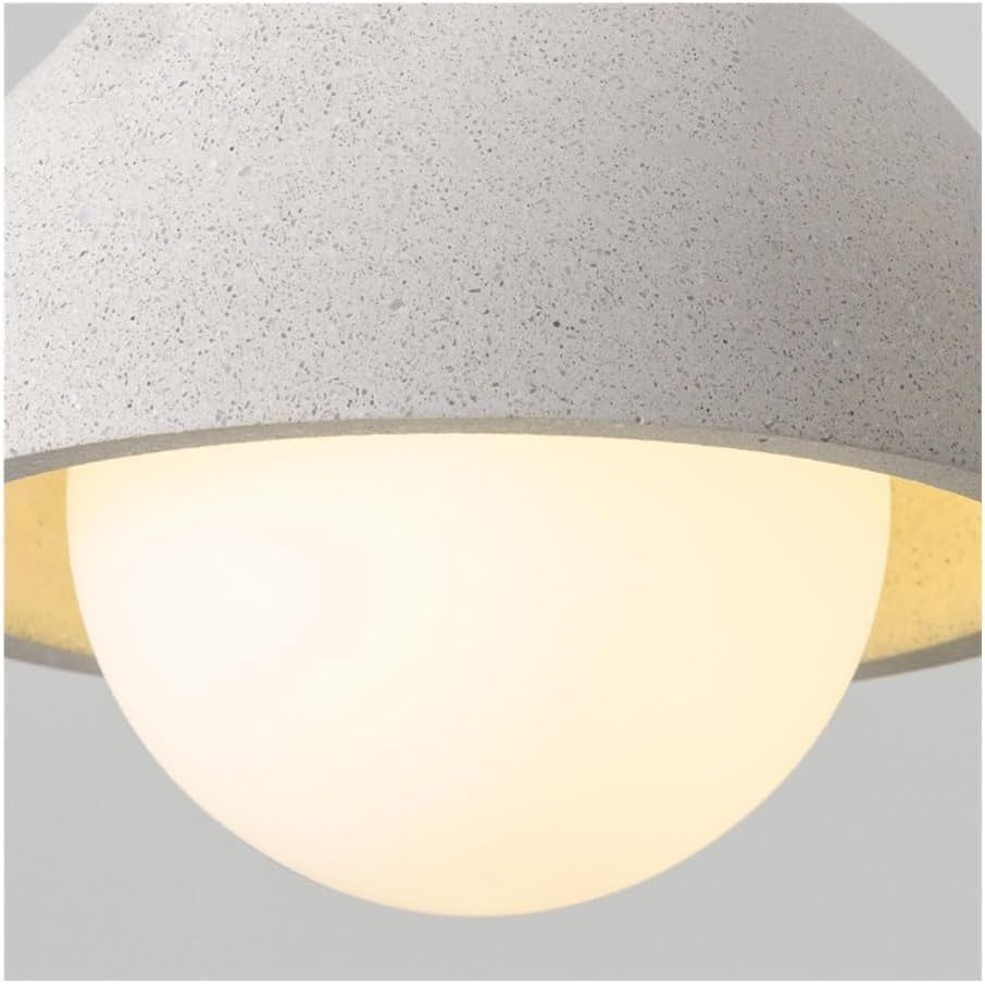 Abat-jour industriel en ciment luminaire suspendu de plafond rétro QTHWB - 6