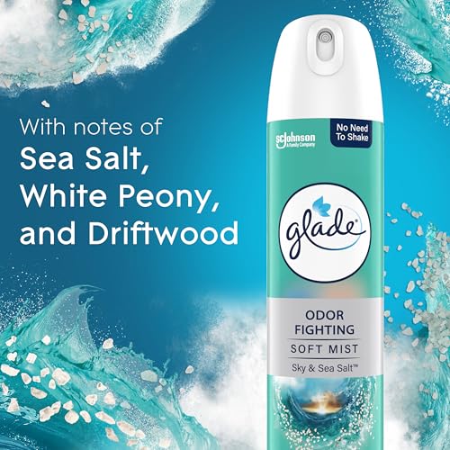 glade air freshener room spray sky amp sea salt scent odor fighting to deliver long lasting freshness 8 oz 6 count
