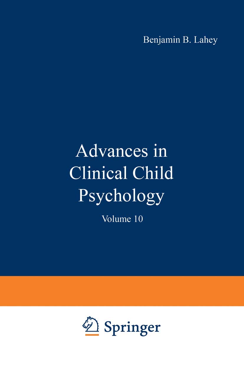 Advances in Clinical Child Psychology: 10