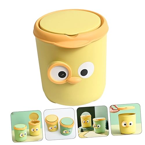 Miniatura 5 de Cabilock Bote de basura de escritorio, contenedor de basura para automóviles, oficina, pequeño, cubo de basura para escritorio, mini papelera de