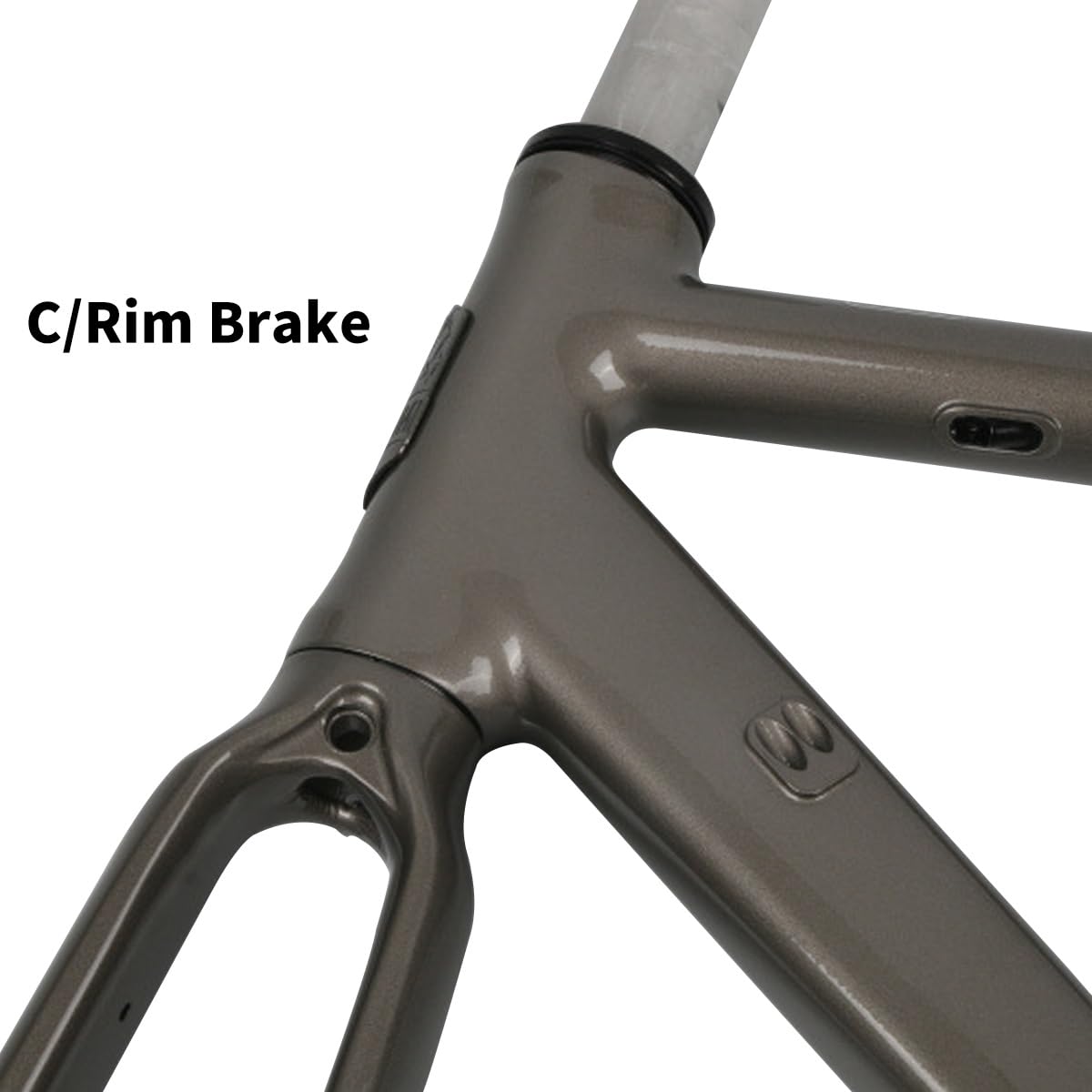 BSFHQS 700C Rennrad Rahmenset C-Bremse/Felgenbremse Rahmen 47cm 50cm 53cm Alu-Legierung Rahmen Schnellspanner Rahmen 100/130MM QR BSA BB68mm(Gloss Black,53cm) Sport & Freizeit