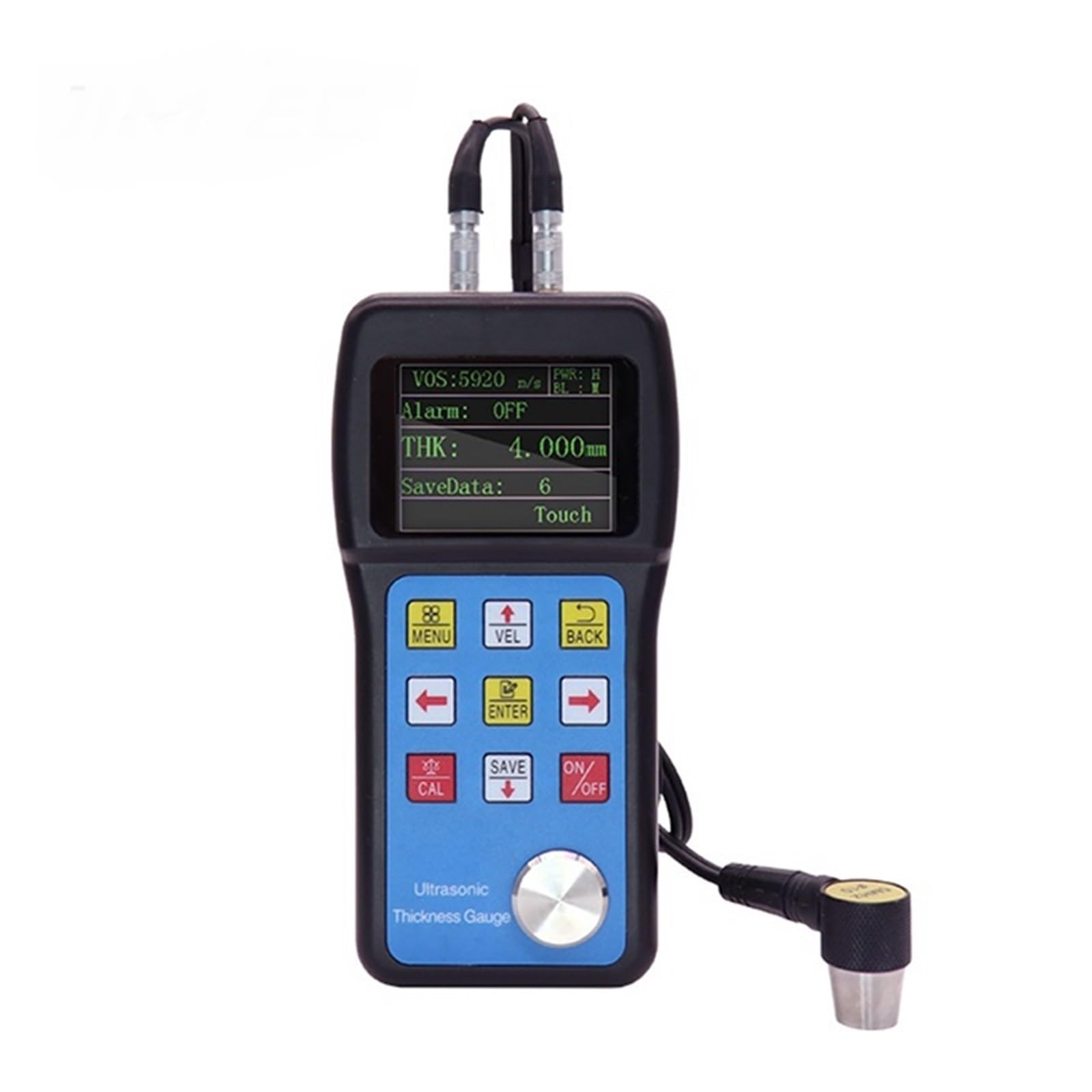 CVFRDD Color Display Ultrasonic Thickness Gauge: 0.75~700 mm Range for Metals/Plastic/Ceramics/Glass (0.001mm Precision)