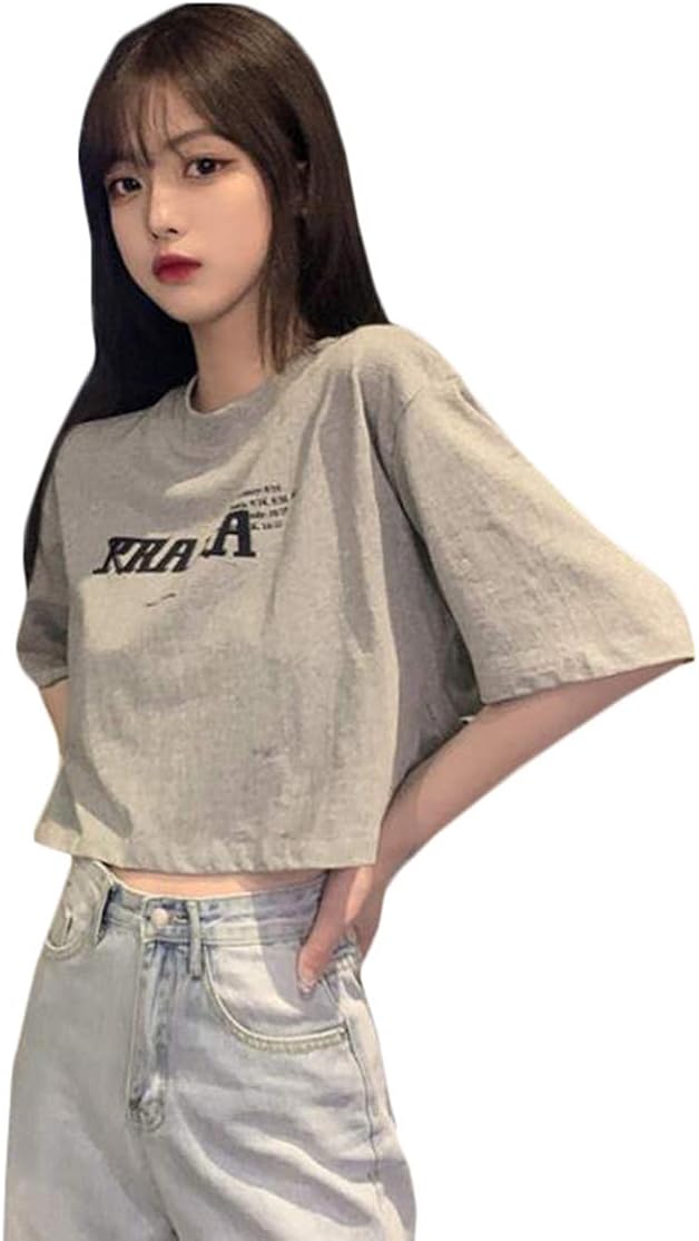jqbfltシャツ レディース 半袖 ゆったり ショート丈 Tシャツ ロゴ 英字 ファッション カットソー へそ出し トップス 韓国風 ちびt 原宿系 かわいい 夏服 jqbfltシャツ レディース 半袖 ゆったり ショート丈 Tシャツ ロゴ 英字 ファッション カットソー へそ出し トップス 韓国風 ちびt 原宿系 かわいい 夏服
