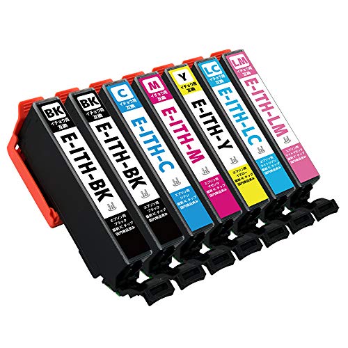 Amazon.co.jp: ITH6CL (BK/C/M/Y/LC/LM)+BK【イチョウ】7本セット