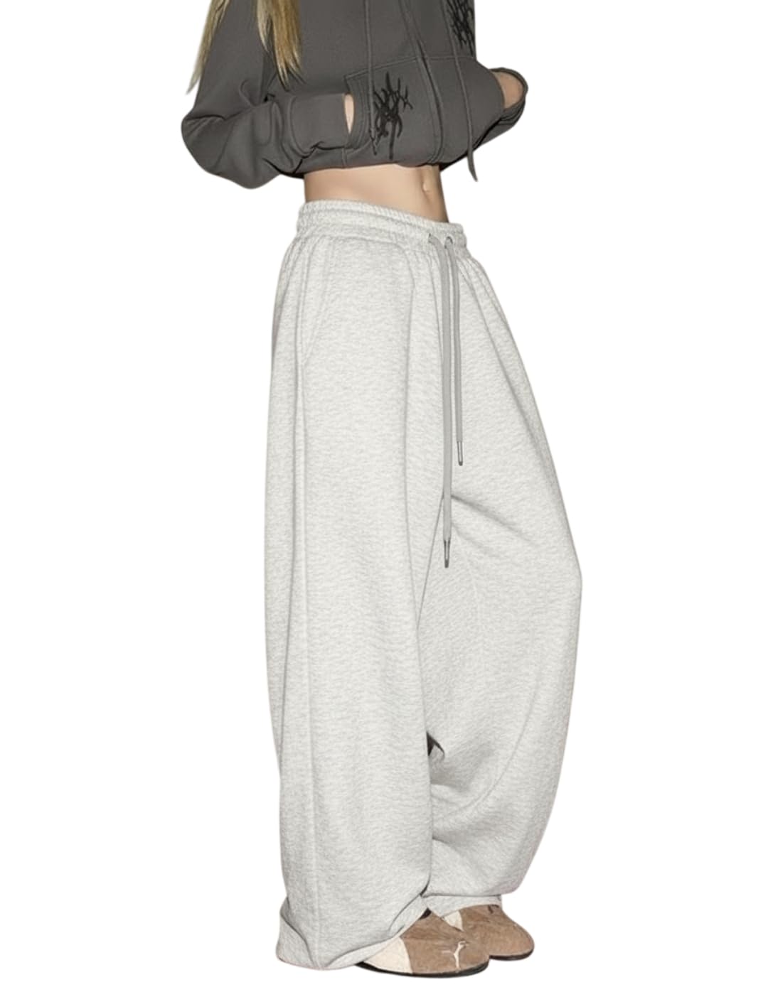 dockstreet Track Pant for Women || Baggy Fit || Track Pants || Full Elastic Jogger Track Pant ||-picture-31