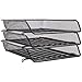 AmazonBasics Mesh Triple Stacking Office Tray Organizer