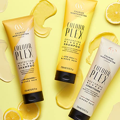 Charles Worthington Colourplex Restoring Blonde Conditioner, Blonde Hair Brightner, Hair Colour Fade Protection, Salon Conditioner for Blondes, 250 ml - Image 5