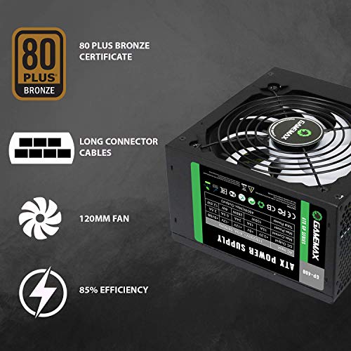 Game Max GP400A 400w 80 Plus Bronzo Wired Alimentatore
