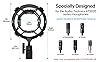 Etour AT2020 Microphone Shock Mount with Pop Filter, [Custom Built for audio technica Mic] Anti-Vibration Suspension Shockmount Holder Clip Compatible with AT2020USB+ AT2035 ATR2050 AT3035 AT3060 #1