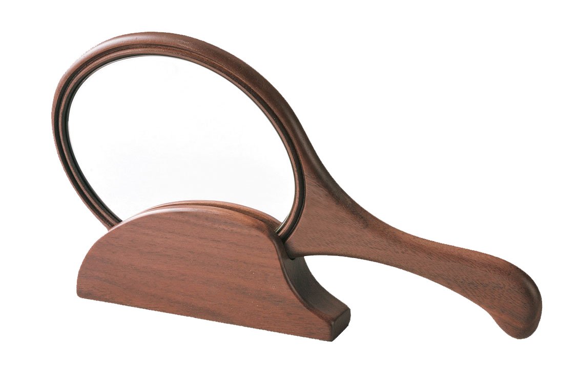 旭川家具 ササキ工芸 天然木 くずかご 楕円 ウォルナット Amazon.co.jp: 旭川家具 ササキ工芸 手鏡台座付 L ウォルナット
