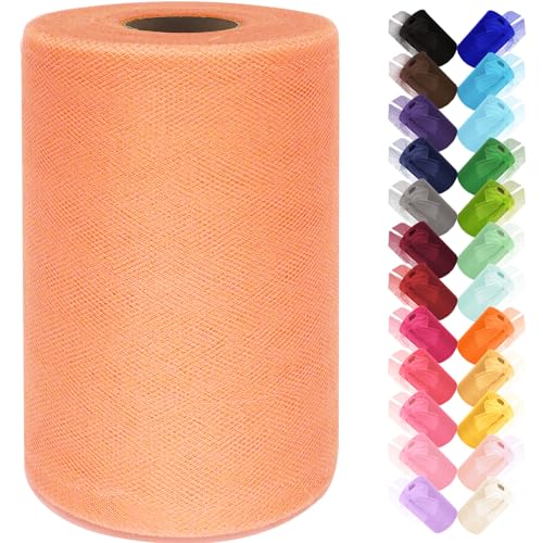 Tulle Fabric Roll 6 Inch by 100 Yards (300 ft...