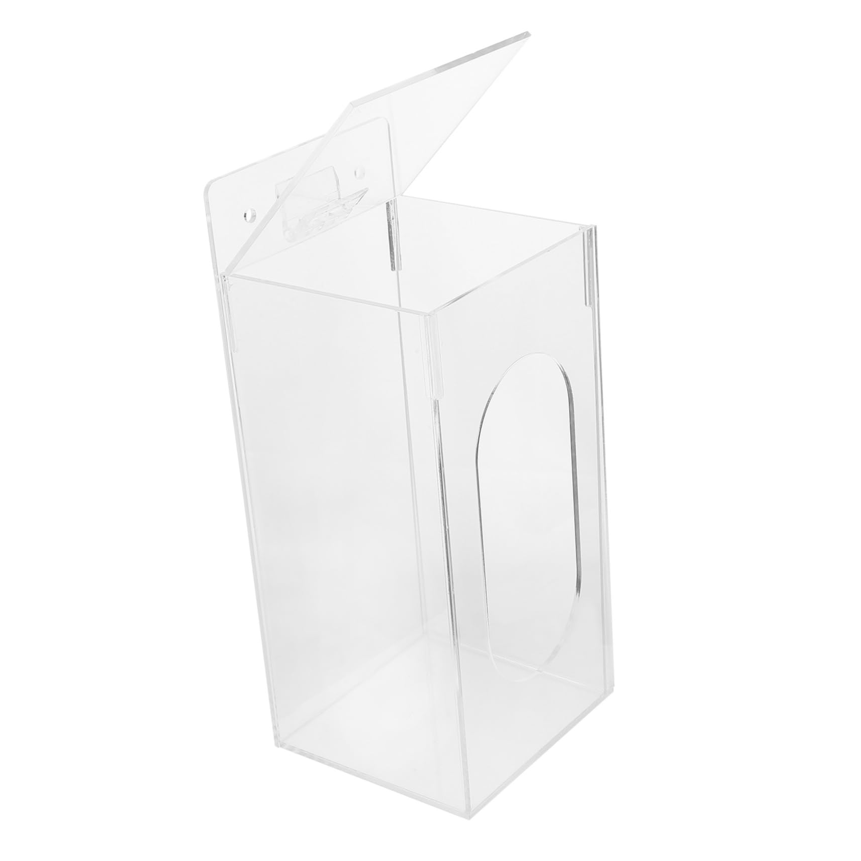 GRIRIW Holder Dispenser Holder Transparent Mask Dispenser Shoe Cover Organizer Dispenser Wall Mount Wall-Mounted Lab Countertop Masks Mask Organizer Acrylic