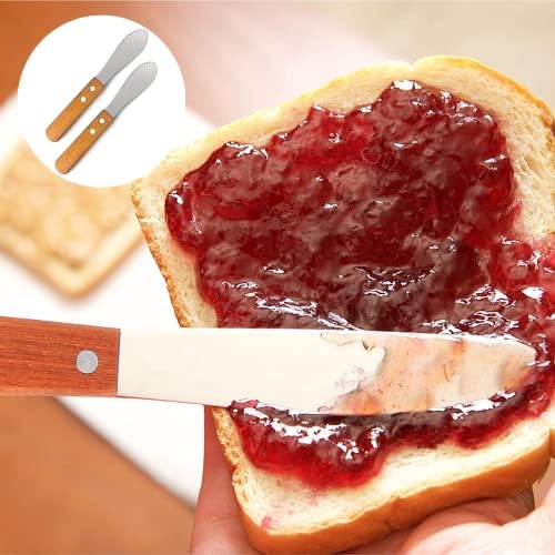 ZHIZICX 4 PCS Butter Knife Stainless Steel Cream Spatula Condiment Spreader for Pastry Cake DIY Shop Bread Slicer Bagel Slicer