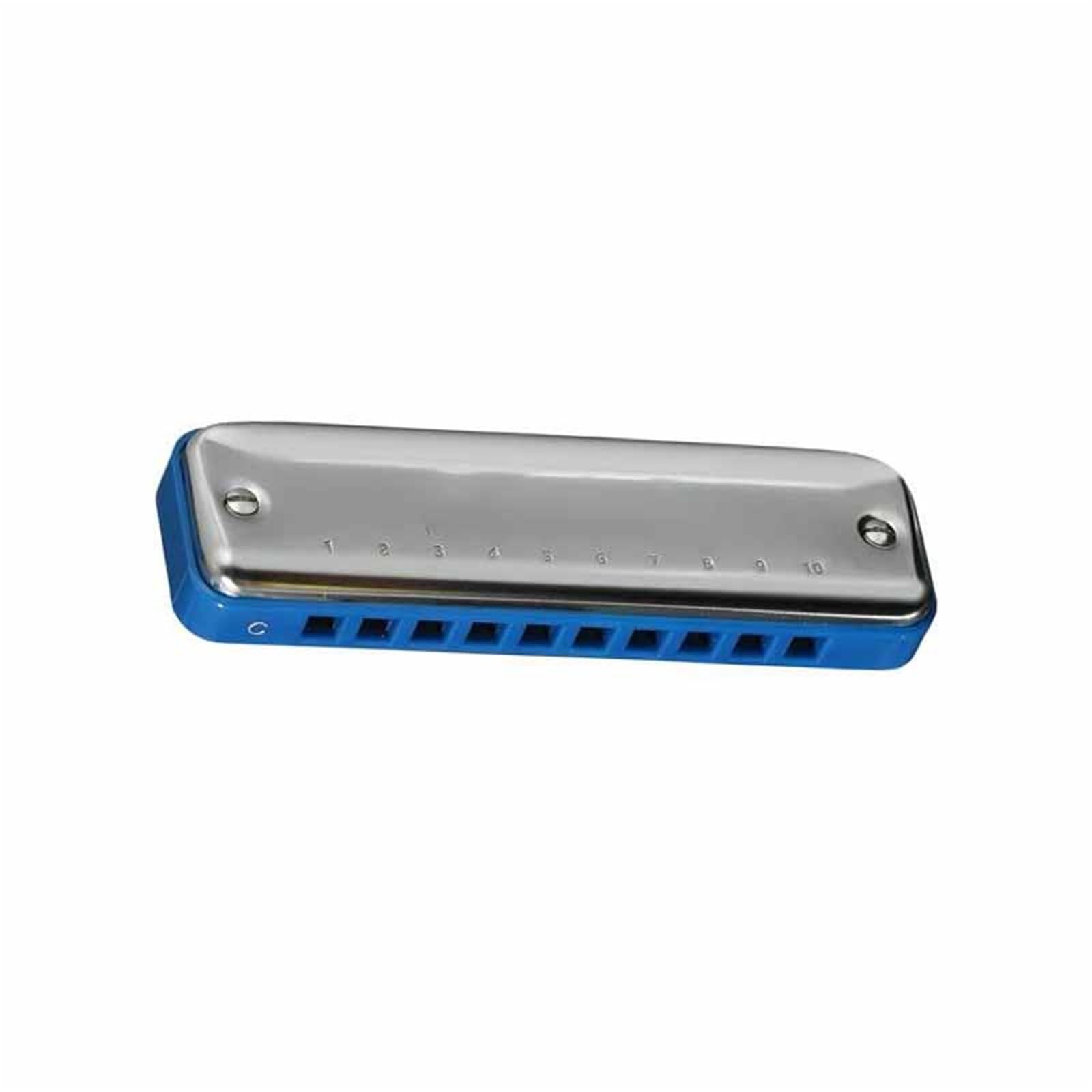 Armonica Armonica Blues A 10 Fori In Tonalità Di Do Maggiore Scala Diatonica Con Pettine In Plastica Grigia