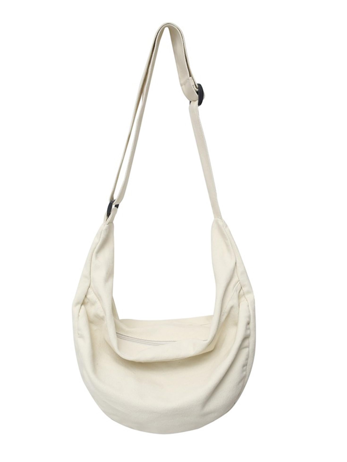 TeeYee Umhängetasche Damen Canvas Halbmondtasche Messenger Bag Herren | Schultertasche Für Arbeit,Hobo für Schule,,Büro,Reisen,Alltag