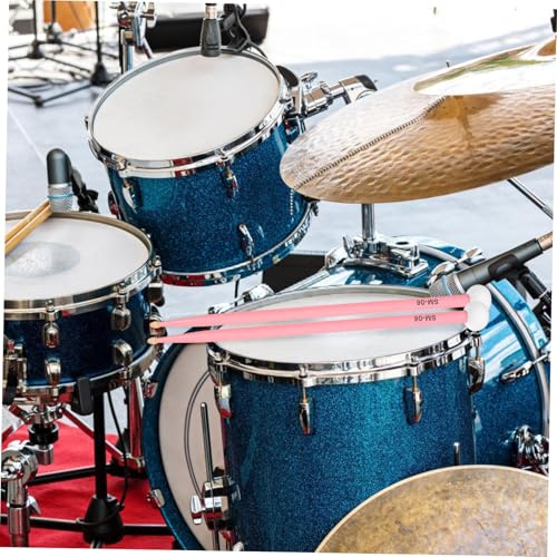 BESPORTBLE 1Par Baquetas de Cabeza Doble de Fieltro para Set de Tambores Tímpani Agarre Cómodo Duraderas para Instrumentos de Percusión miniatura 6