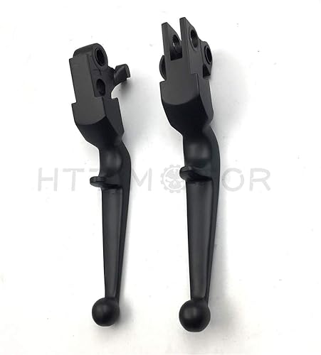 Miniatura 4 de HTTMT MT241-021- Nueva palanca de embrague de freno negra compatible con Harley Custom Flhr Road King Ultra y Touring
