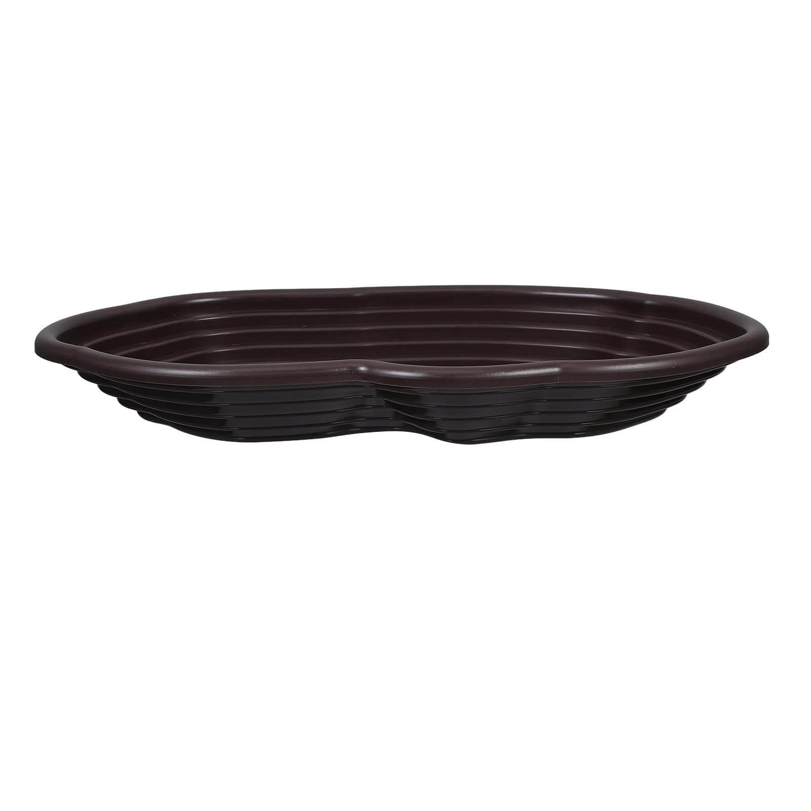 Grande Ciotola per Rettili in ABS con Rampa, Vasca da Bagno per Tartarughe e Serpenti, Decorazione per Acquario, Dimensioni Grandi e Design Semplice e Stiloso