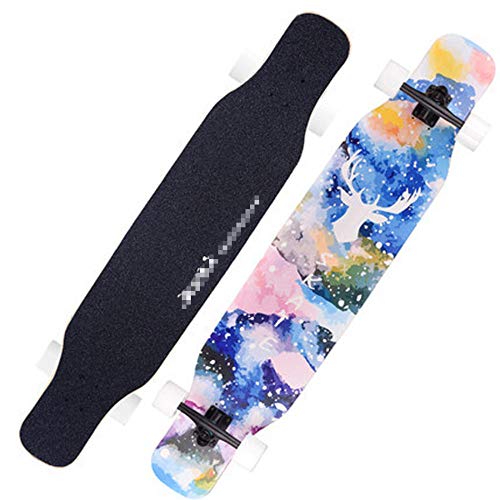 YSCYLY Skateboard Patineta,Longboard Profesional 118 * 24Cm Tabla de Baile,para Adultos NiñOs NiñOs NiñOs NiñAs