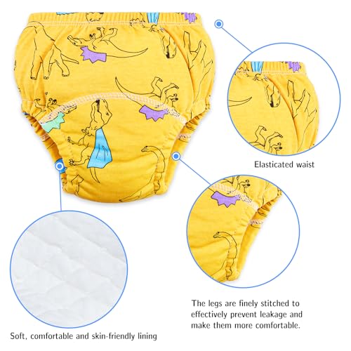 Potty Training Pants for Boys,6 Packs Toddler Training Pants Baby Training Pants Cotton,Potty Training Underwear Reusable (UK, Age, 6 Years, Regular, Blue) - Image 4
