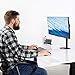 VIVO Steel Reinforcement Bracket Mount Plate for Thin, Glass, and Other Fragile Table Top Surfaces, Compatible with Most Monitor Stand C-Clamp Installations, Anti-Slip No Scratch, Black, STAND-AC01R
