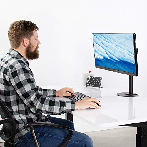 VIVO Steel Reinforcement Bracket Mount Plate for Thin, Glass, and Other Fragile Table Top Surfaces, Compatible with Most Monitor Stand C-Clamp Installations, Anti-Slip No Scratch, Black, STAND-AC01R by VIVO - Image 8