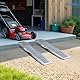 LIEKUMM 2X Auffahrrampe, 440kg Tragkraft Stahl Motorrad Rampe, 100 cm Auffahrrampe für Anhänger, Auto, Garage, Elektromotorrad, ATV, Werkstatt, Lager, Laderampe Motorrad