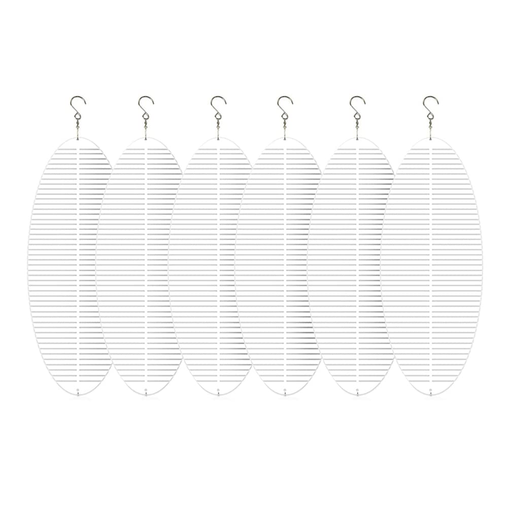Fxndknjks 6Piece Blanks 3D Helix Wind Spinners Hanging Decoration for Yard and Ornaments