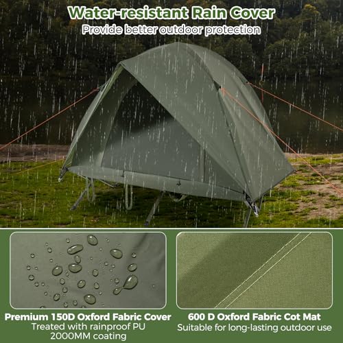 Tangkula 2-Person Cot Tent