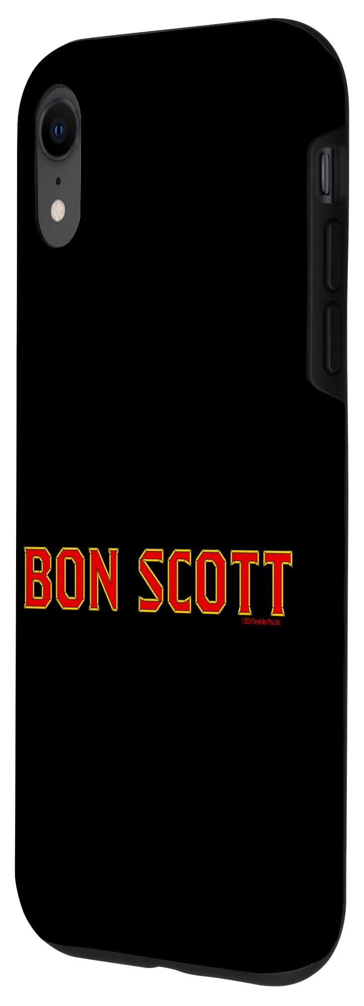 iPhone XR Bon Scott Red and Yellow Logo Case - Image 2