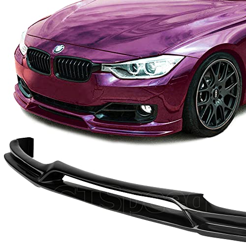 [GT-Speed] Compatible/Replacement for 3D Style PU Front Bumper Lip, 2012-2015 BMW F30 3-Series Base Bumper Only (Not Compatible With Luxury/M-Sport / M3 Bumper)